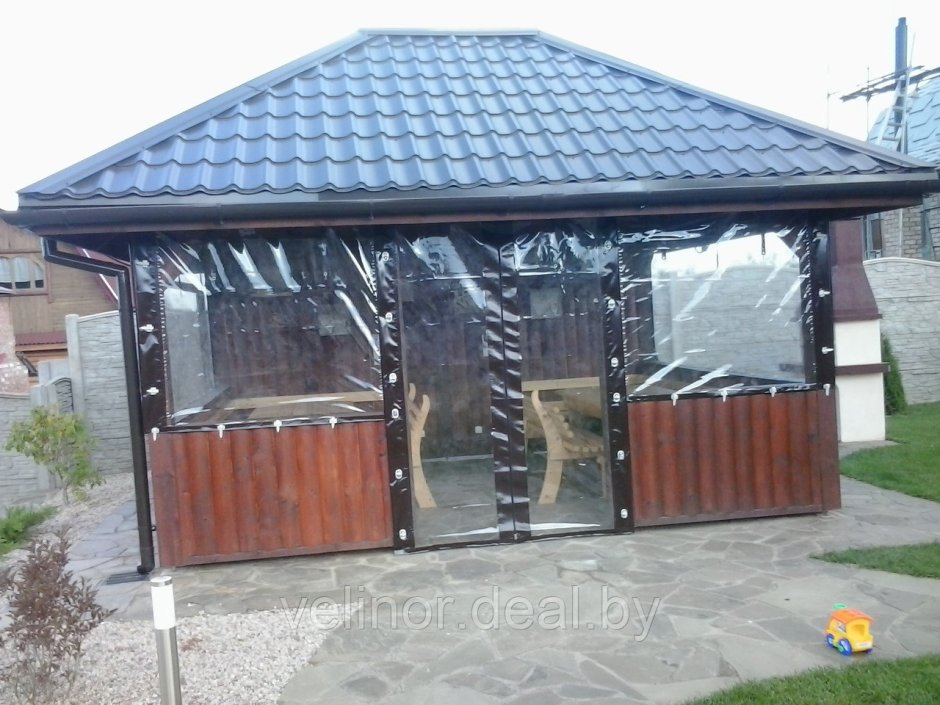 ПВХ шторы для навесов