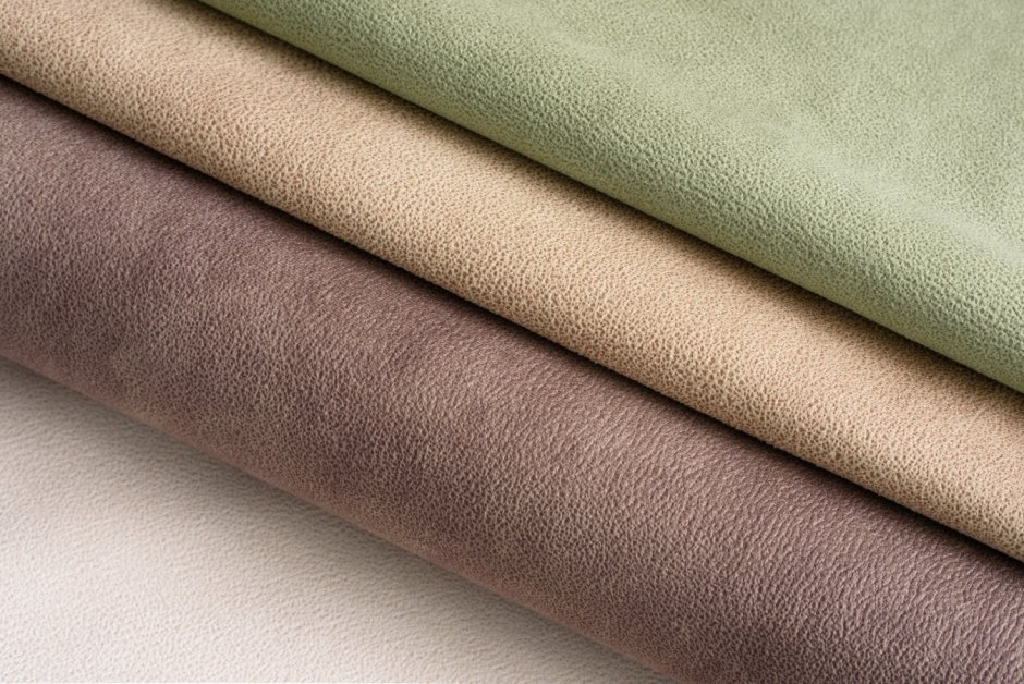 Коричневый микровелюр с тиснением