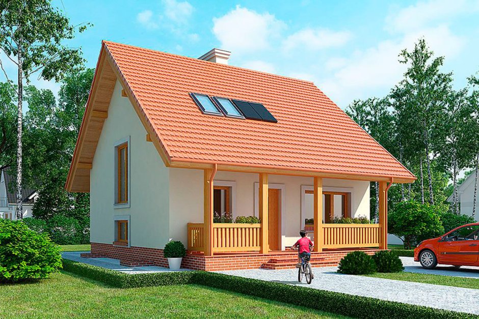 Домик с мансардой