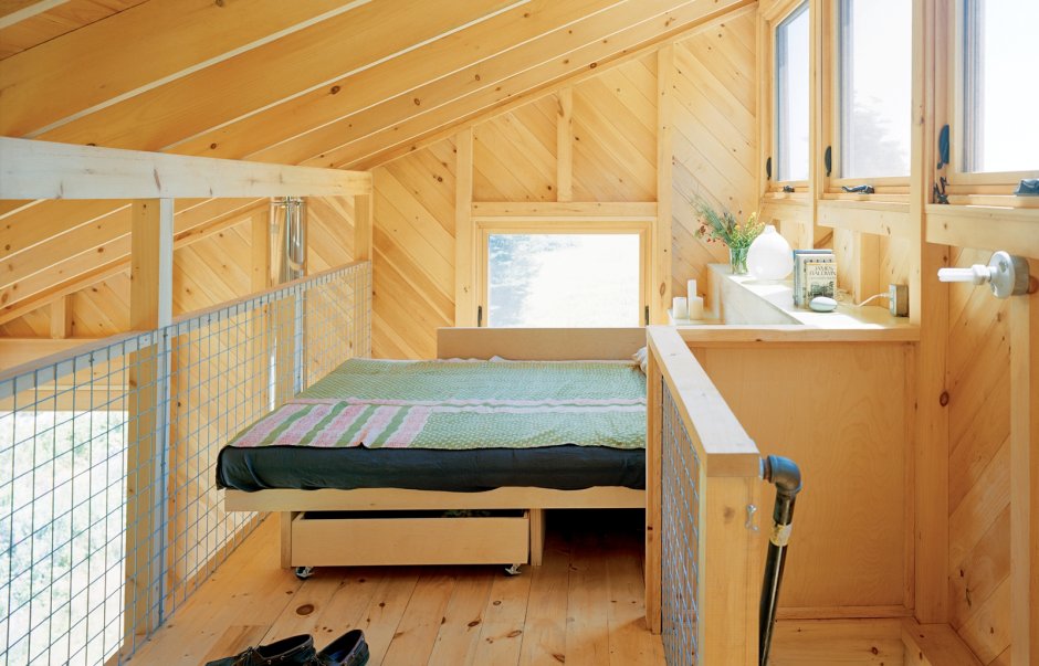 Мансарда под односкатной крышей