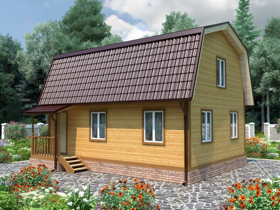 Дом каркасно-щитовой под ключ