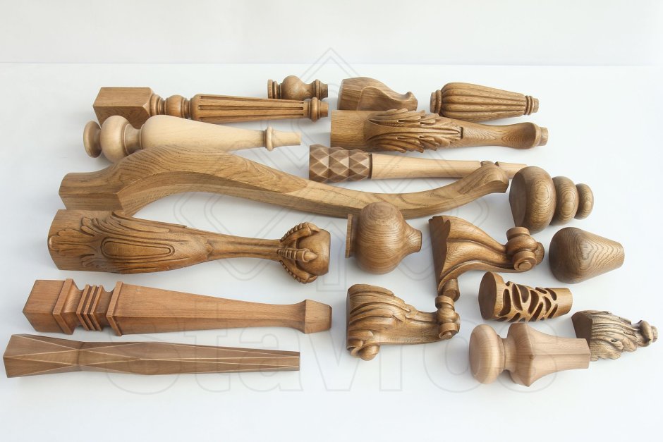 Декоративные ножки для мебели из дерева