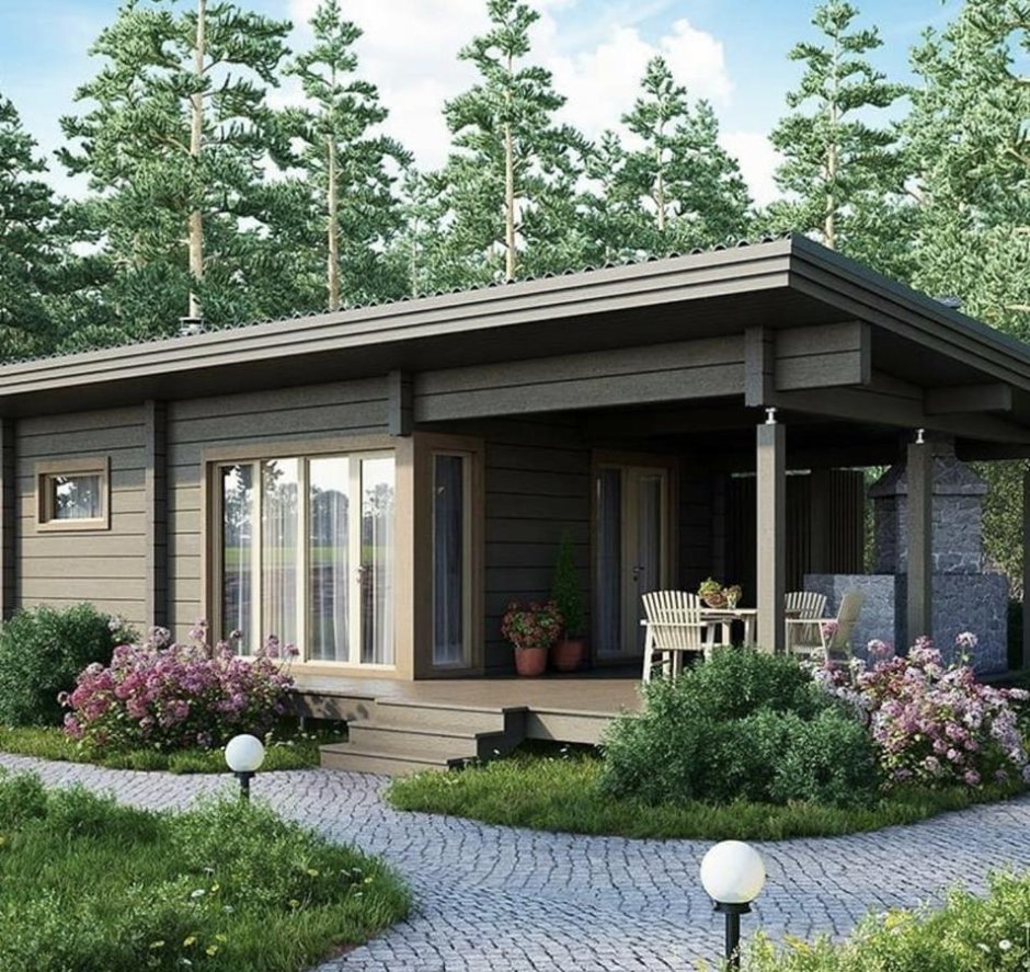 Современная летняя кухня