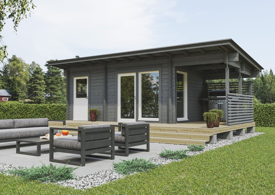 Дом из клееного бруса 1 этажный Kontio