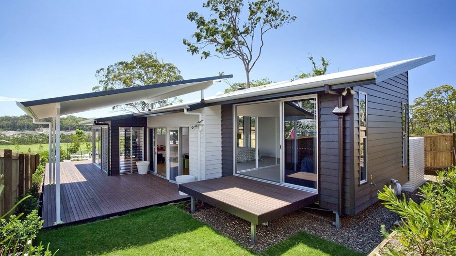 Дом из клееного бруса в стиле Модерн