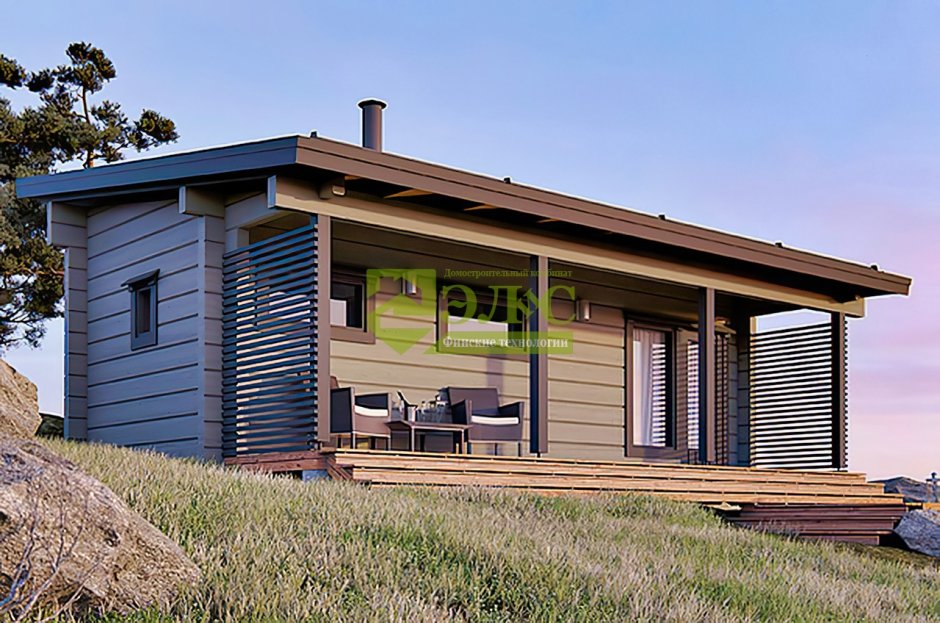 Баня 6 на 9 с террасой