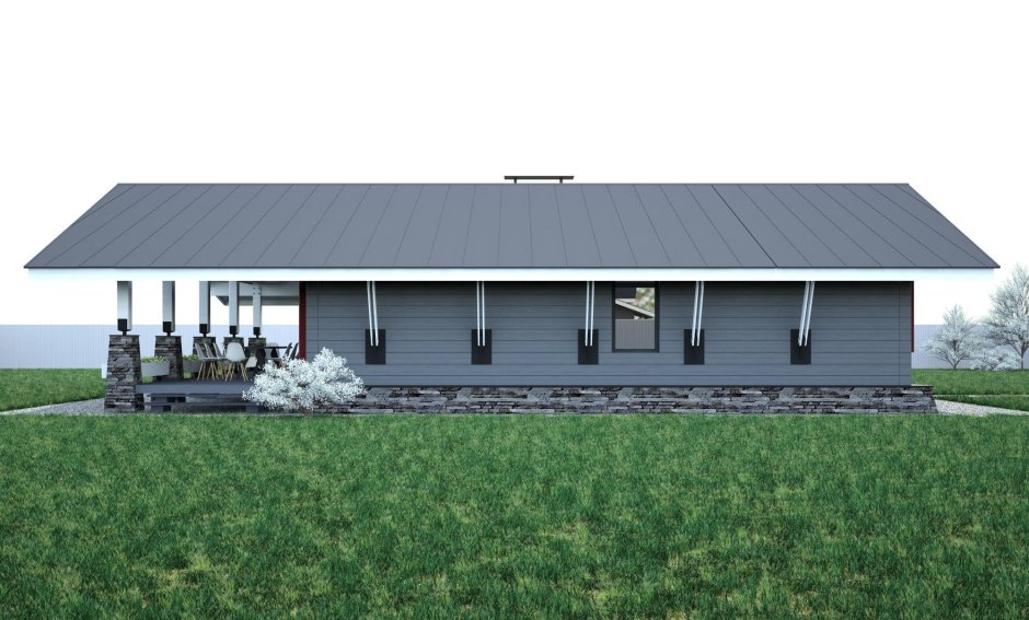 Сканди дом одноэтажный