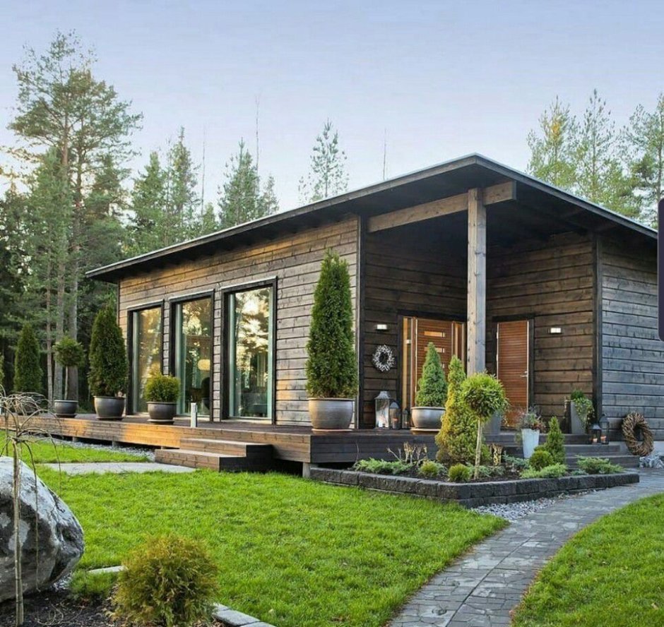 Дом из клееного бруса Скандинавия