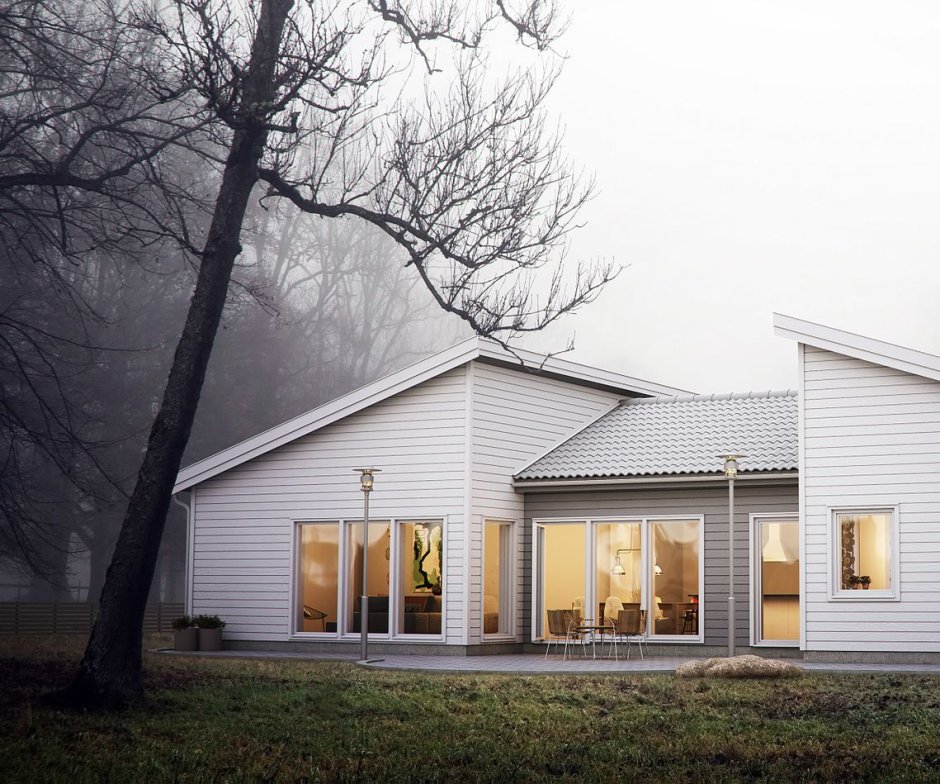 Дом в шведском стиле одноэтажный