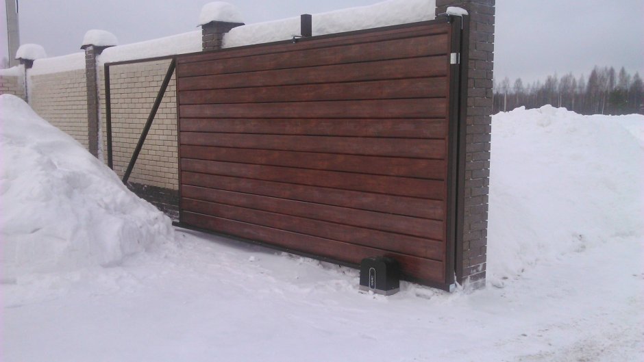 Откатные ворота евробрус