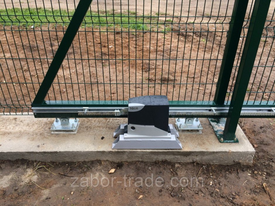 Откатные ворота Гранд лайн 3d