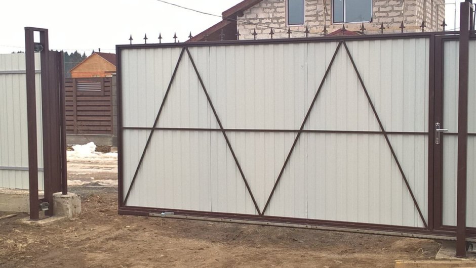 Откатные ворота 3м 1,5м