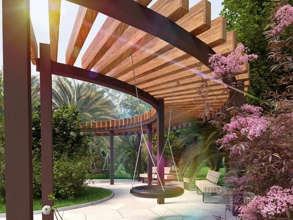 Беседка газебо современная