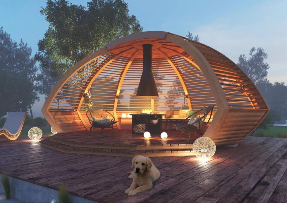 Самоопирающаяся пергола