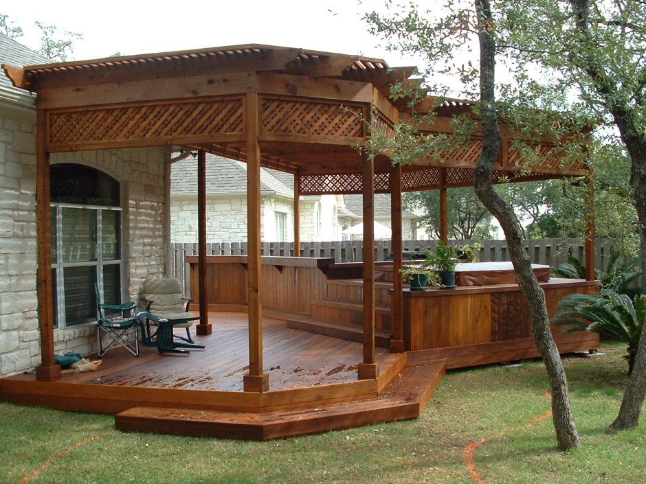 Теневой навес парковый