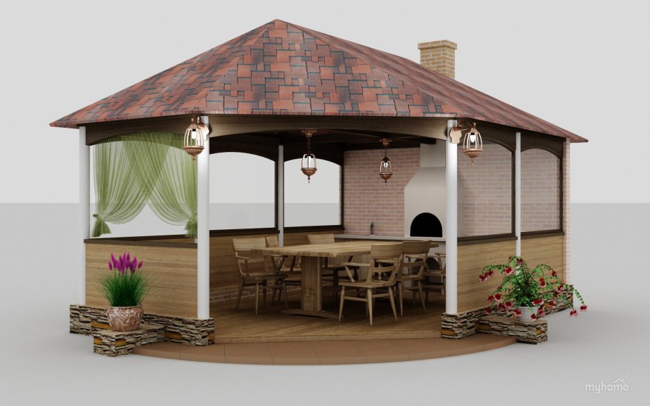 Сферический дом стратодезический купол