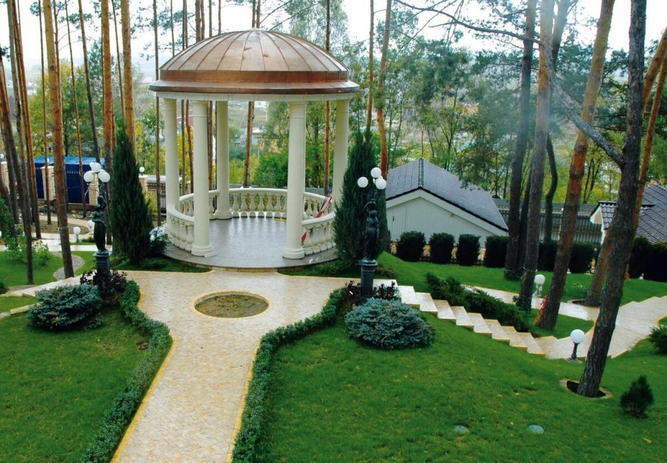 Круглая пристройка к дому