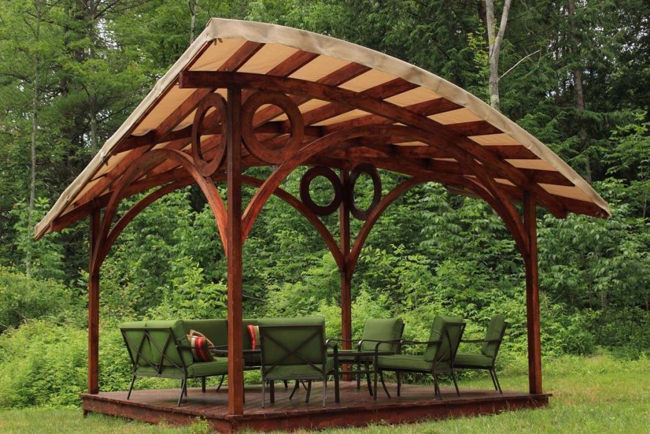 Беседка газебо современная