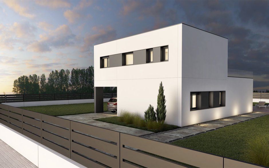 Коттедж из железобетона