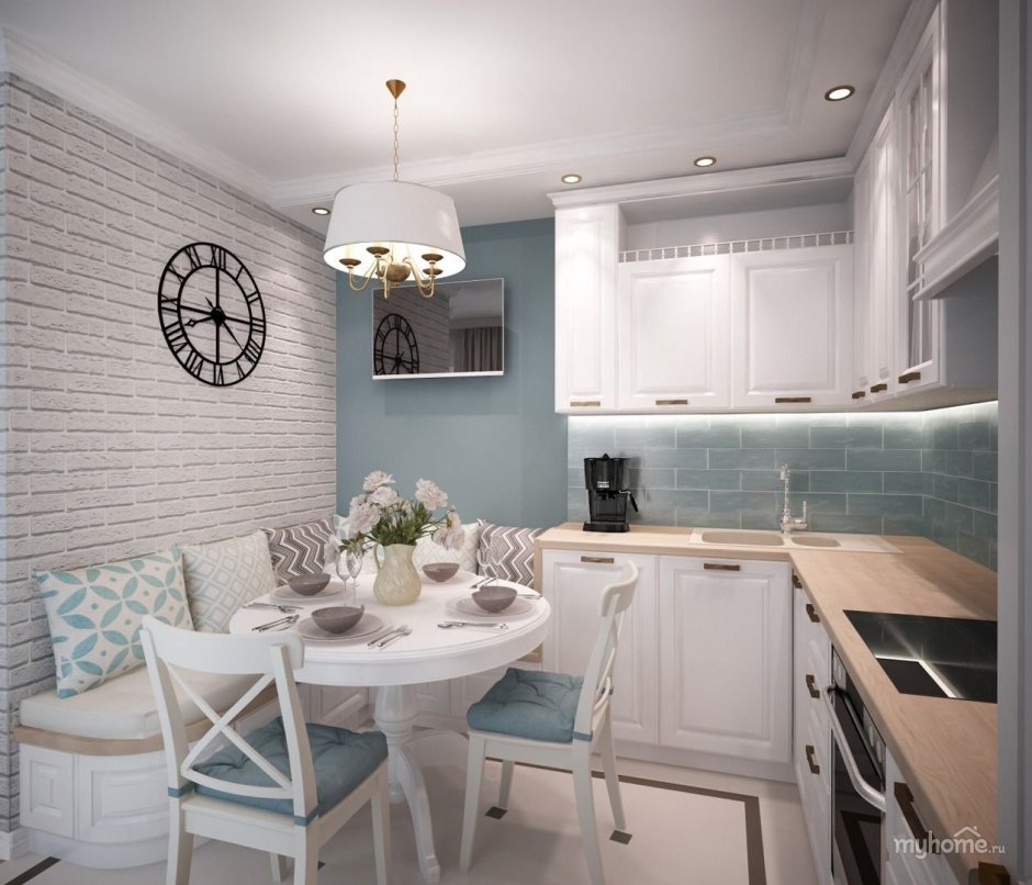 Кухня в стиле Прованс 9м2