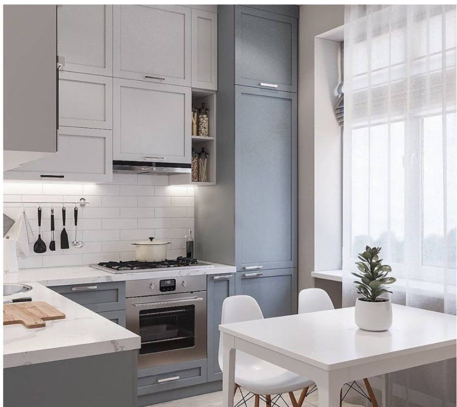 Кухня 8кв м Неоклассика