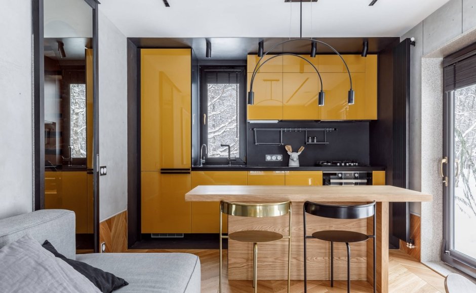 Стильные компактные кухни