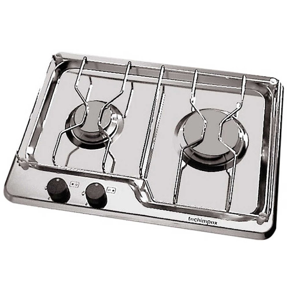 Варочная поверхность газовая 2-х конфорочная ручки сбоку