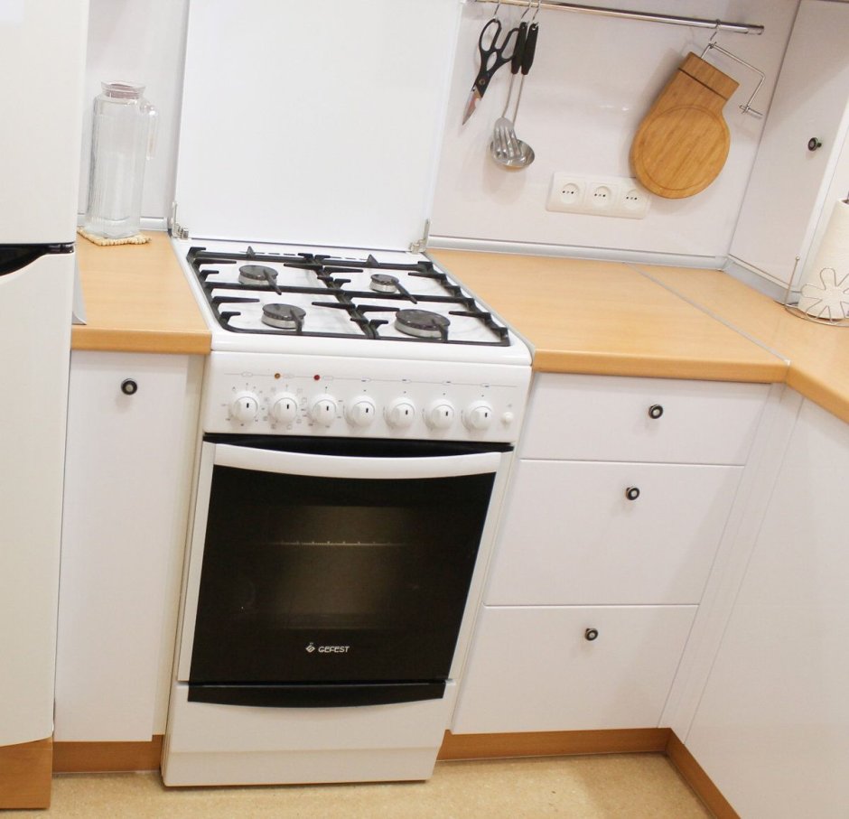 Кухня с газовой плитой