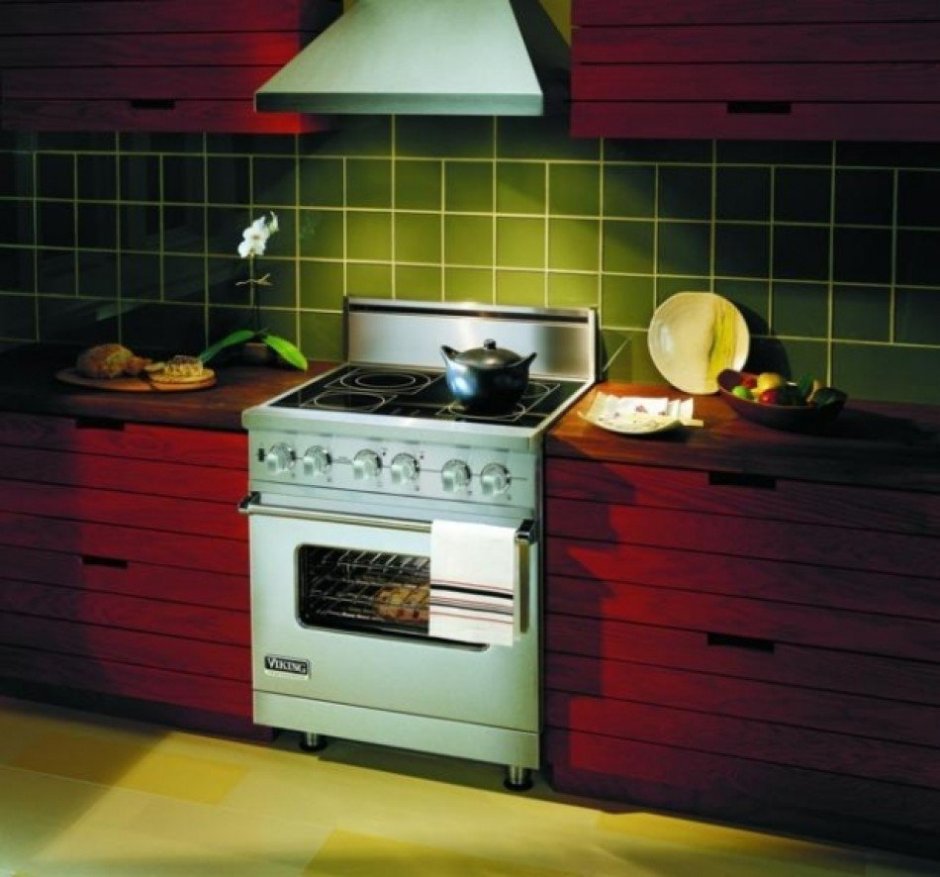 Газовая плита в интерьере