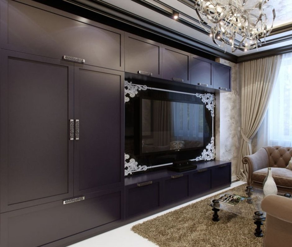 Шкаф купе с телевизором