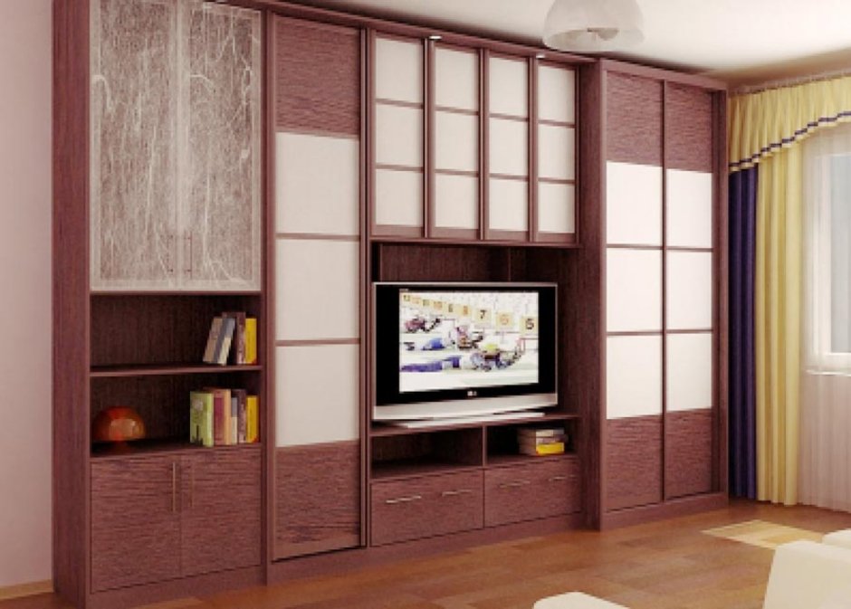 Шкаф с телевизором в спальню