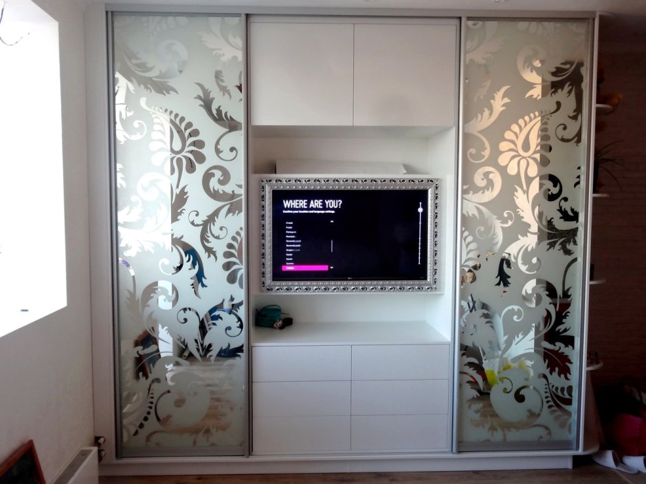 Ниша под телевизор из гипсокартона