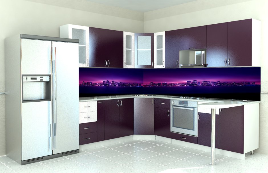 Кухонный гарнитур с боковинами