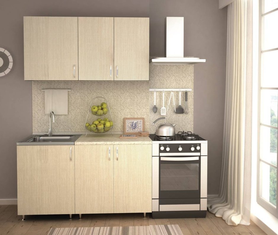 Модульная кухня Лира кедр глянец