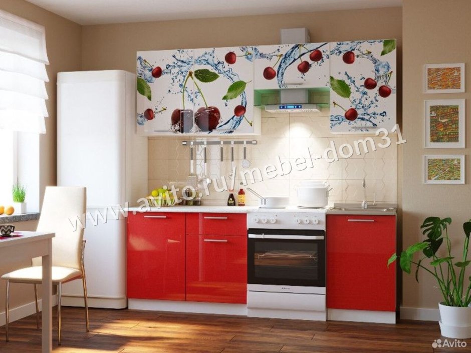 Кухня олива 1,8 м вишня