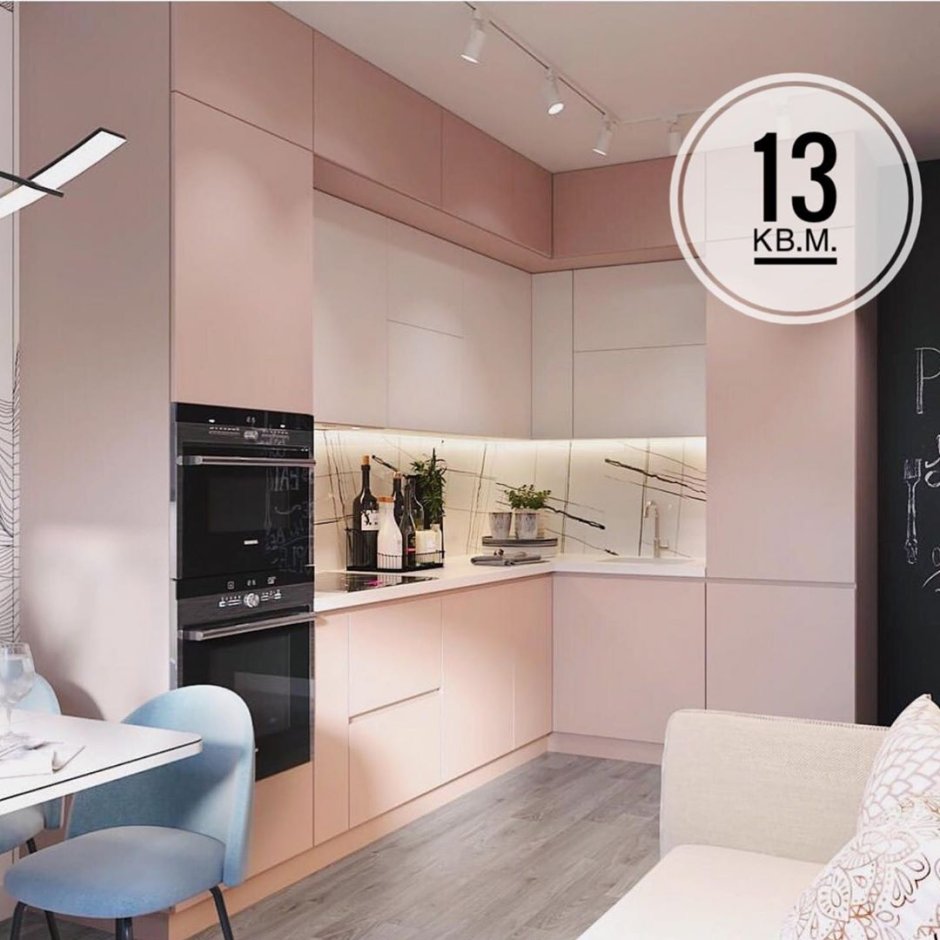 Современная кухня в светлых тонах