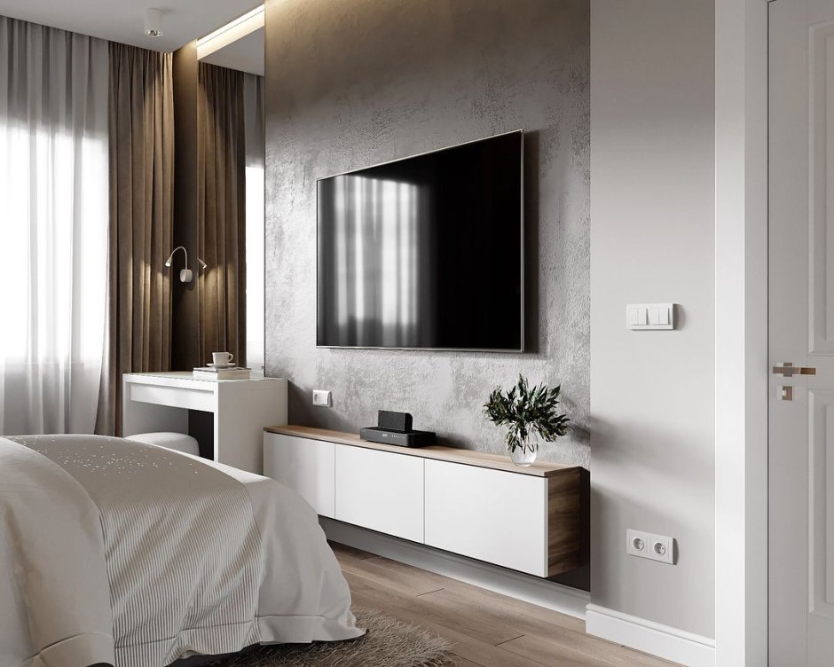 Прикроватная тумба Cortez Charcoal Floating Nightstand