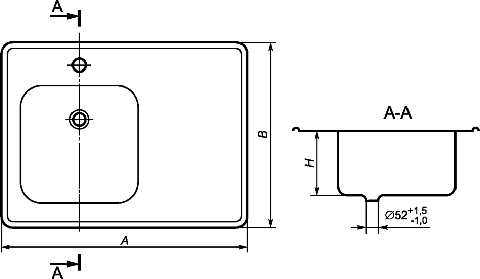 Эмалированная раковина для ванной