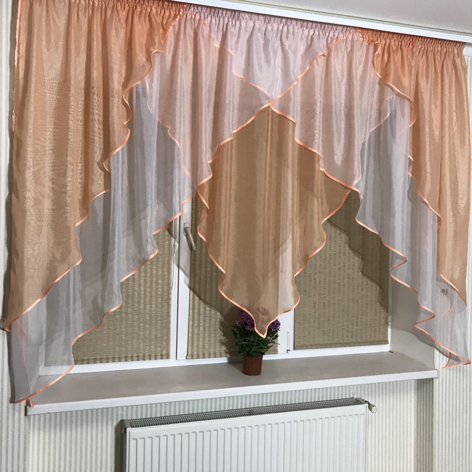 Тюль арка для кухни