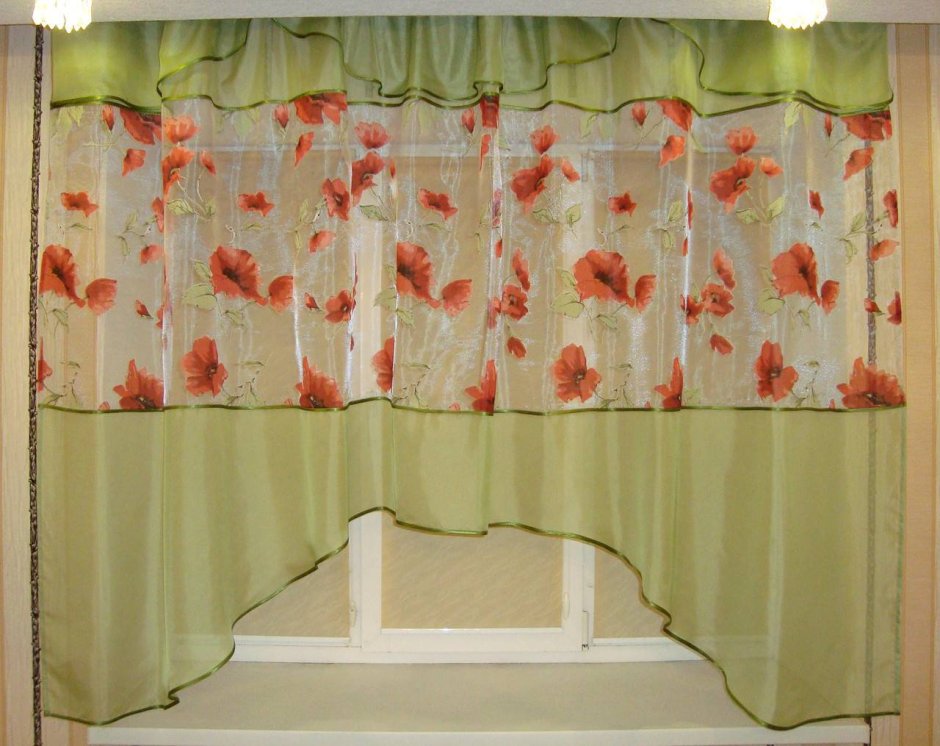 Шторы арка Мадлен оранжевый