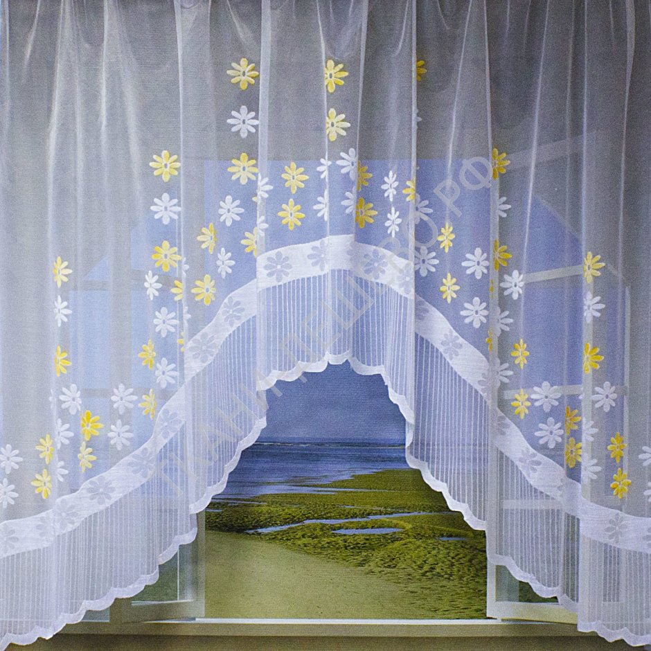 Штора арка для кухни