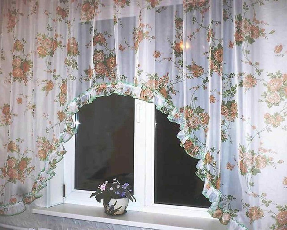 Шторы арка Мадлен оранжевый