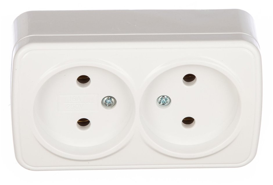 Розетка Макел Мимоза двойная