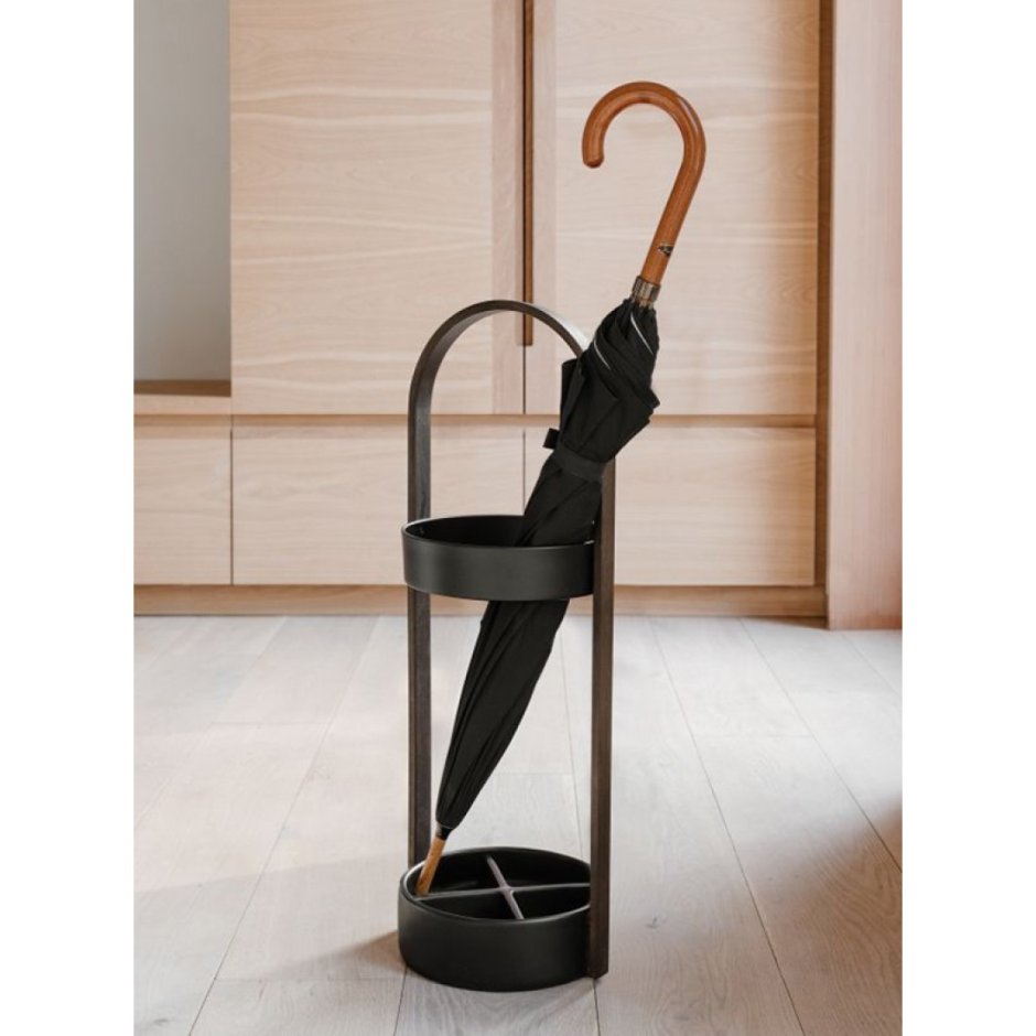 Подставка для зонтов Umbra Hub чёрный-орех