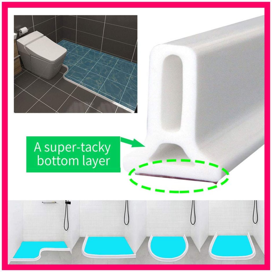 Силиконовый порог барьер для душа