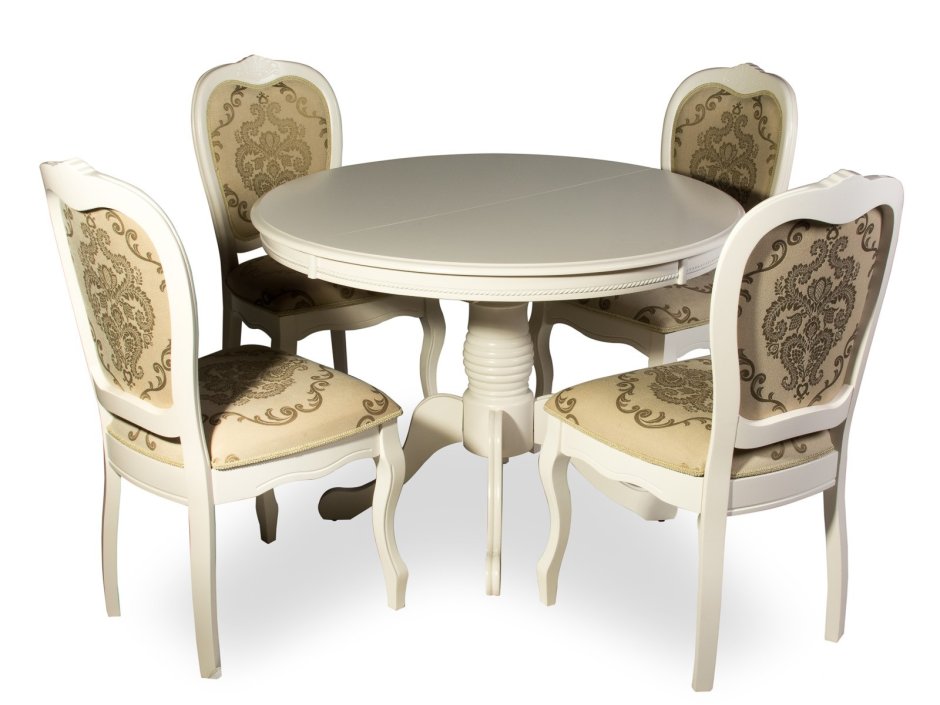 Стул Барокко с резьбой патина/эмаль слон кость/золото sorpno Silk