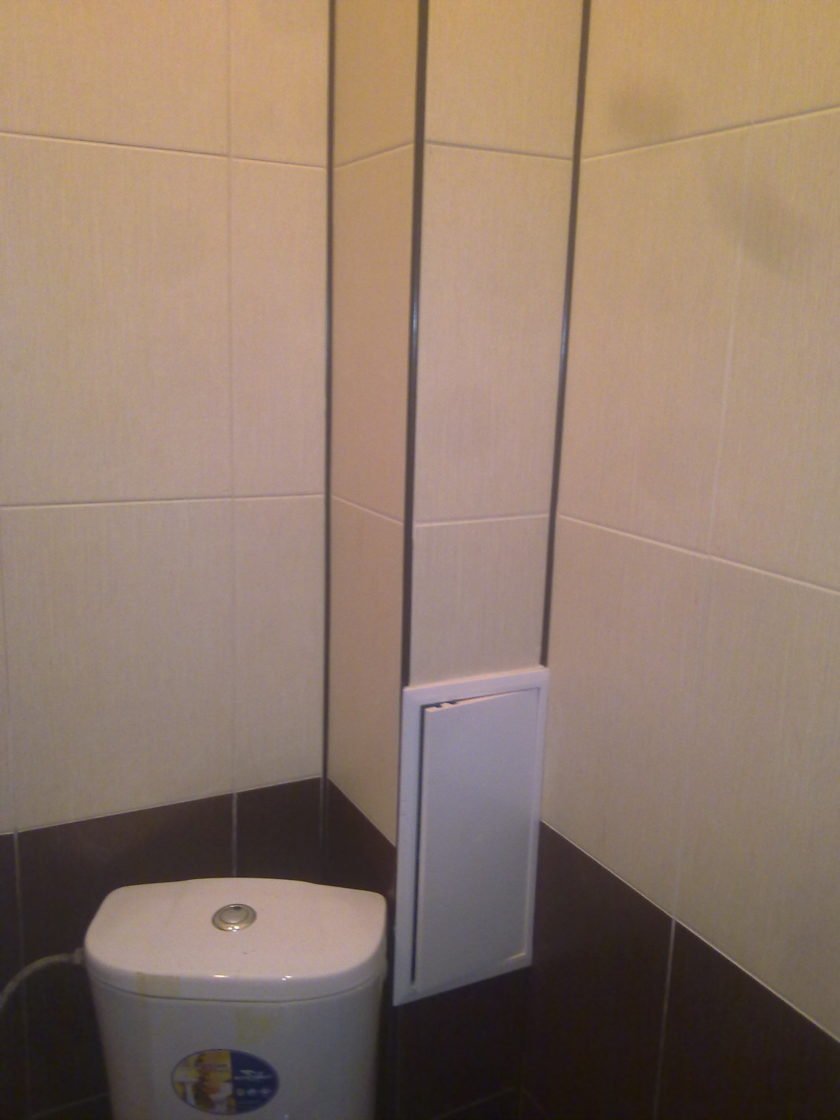 Экран для закрытия труб в туалете