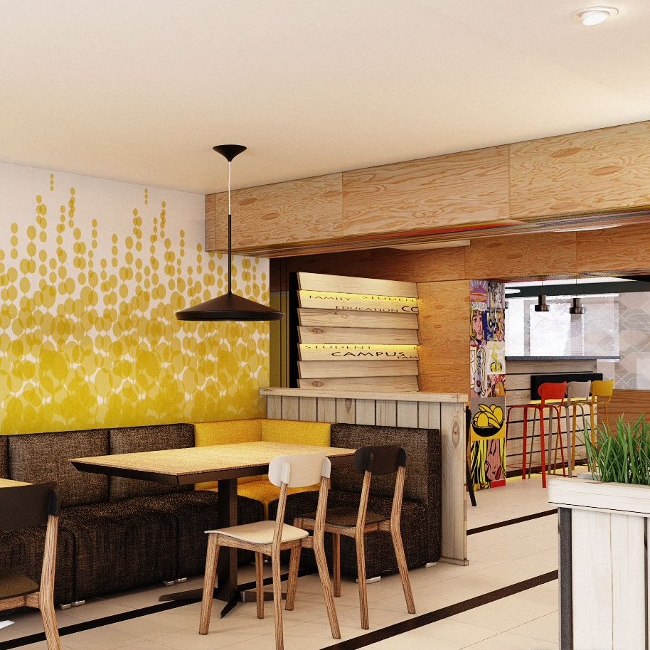 Интерьер кофейни маленькой