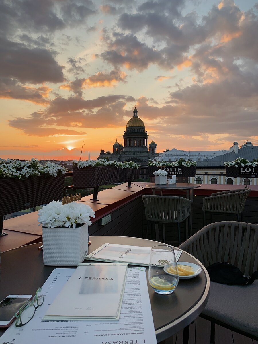 Ресторан на террасе СПБ Исаакиевский собор