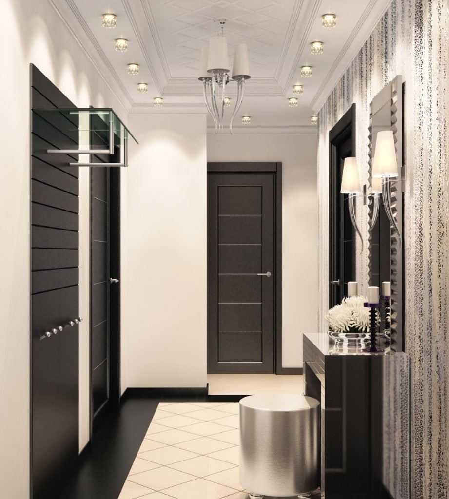 Интерьер прихожей мокап